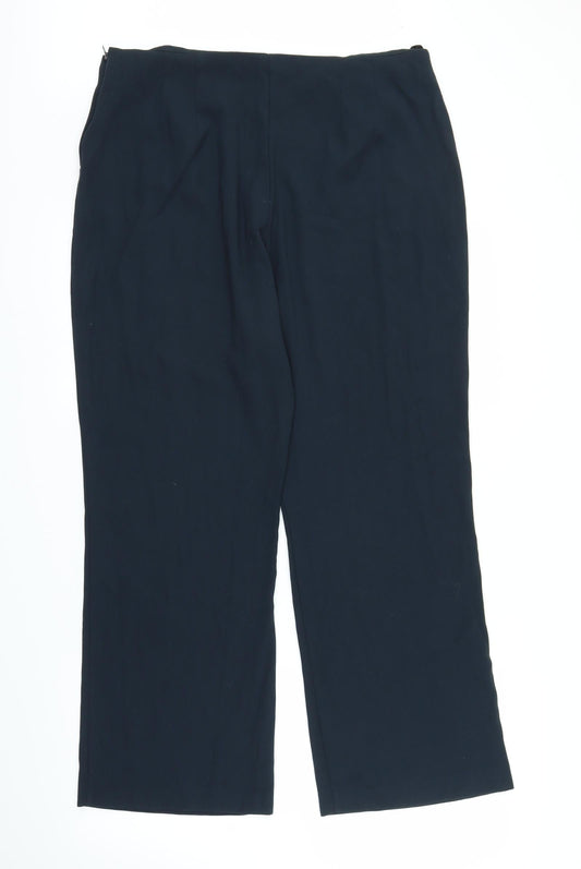 Style Report Womens Blue Trousers Size L L28 in