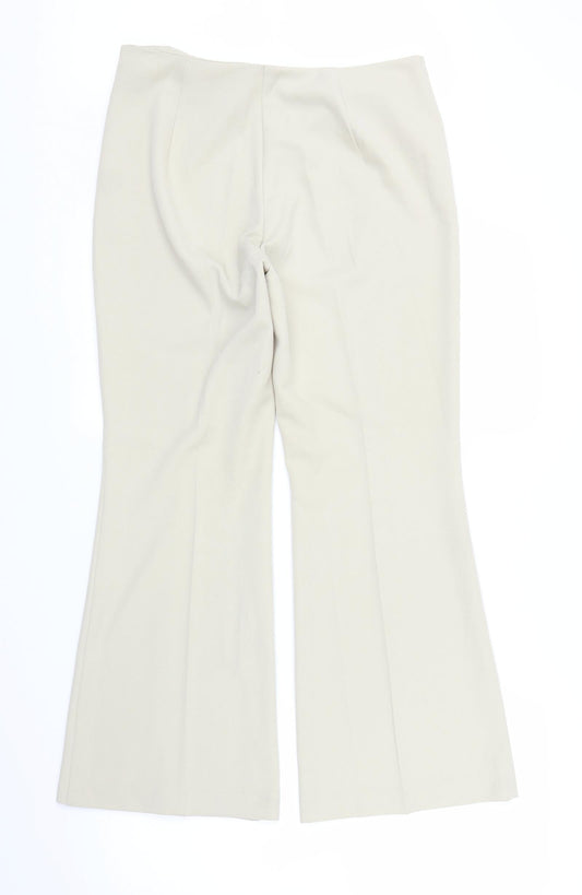 M&S Womens Beige Trousers Size 10 L26 in