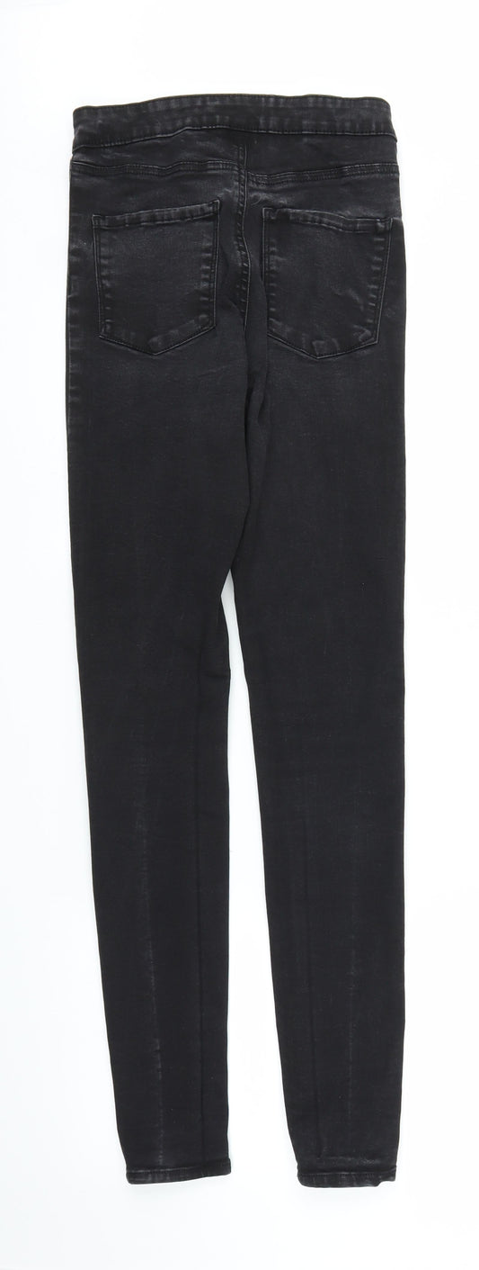 Primark Womens Black Denim Skinny Jeans Size 10 L31 in