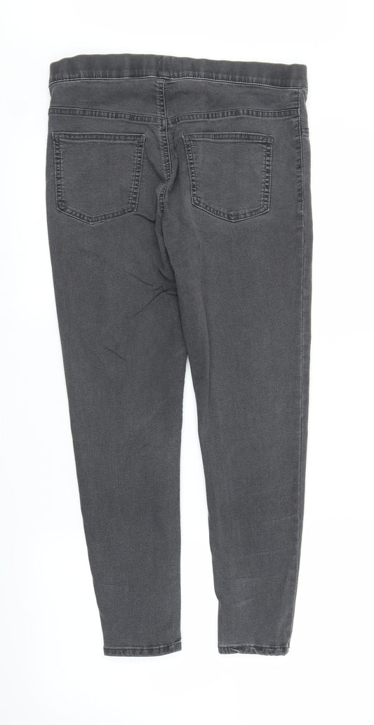 M&S Womens Grey Skinny Jeans Size 12 L25 in