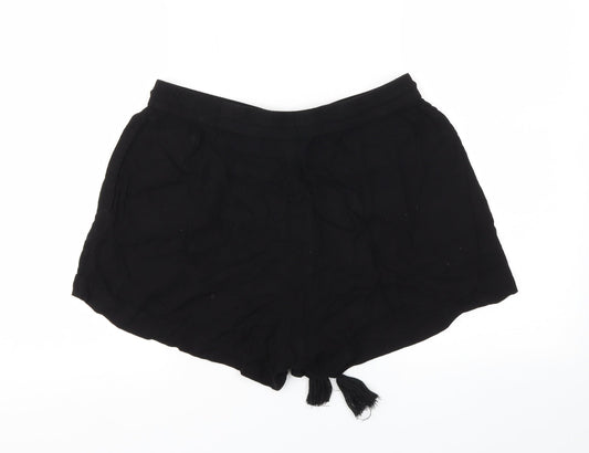 H&M Womens Black Hot Pants Shorts Size 8 - Stretch waistband