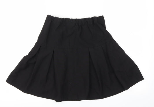 Debehams Womens Black Flare Skirt Size 4 - Stretch waistband