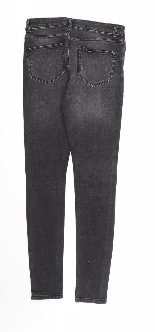 Dorothy Perkins Womens Black Denim Skinny Jeans Size 10 L31 in