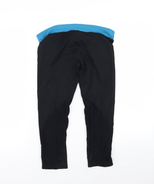 FOREVER 21 Womens Black Capri Leggings Size M L18 in - Stretch waistband