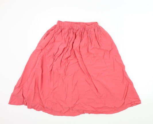 New Look Womens Pink Flare Skirt Size 8