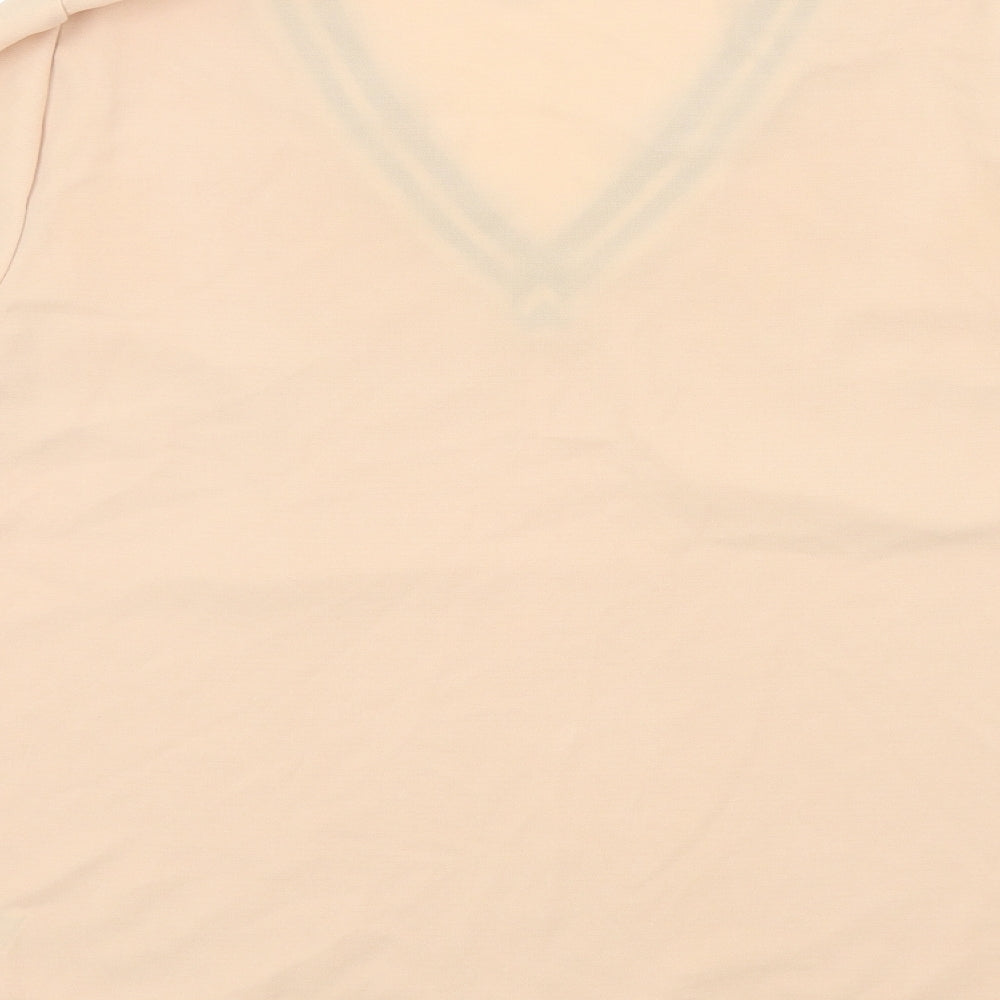 NEXT Womens Beige Basic Blouse Size 14 - Flare sleeve