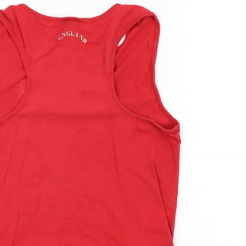 England Mens Red Colourblock   T-Shirt Size 18  - ENGLAND