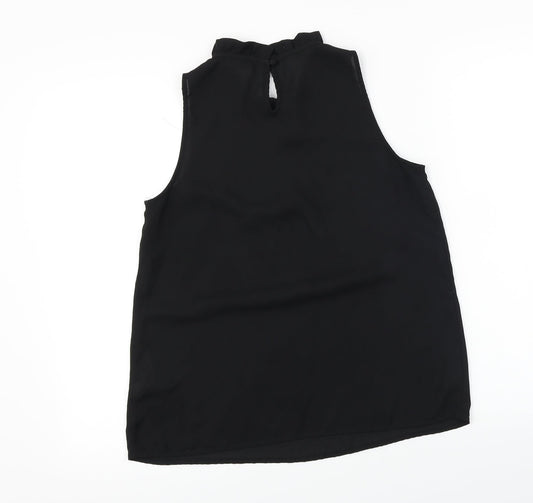 New Look Womens Black Basic T-Shirt Size 8