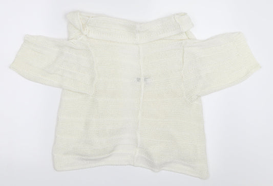 New Look Womens Ivory Cardigan Jumper Size L