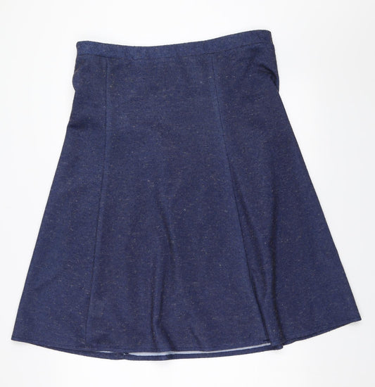 Heather Valley Womens Blue Flare Skirt Size 14