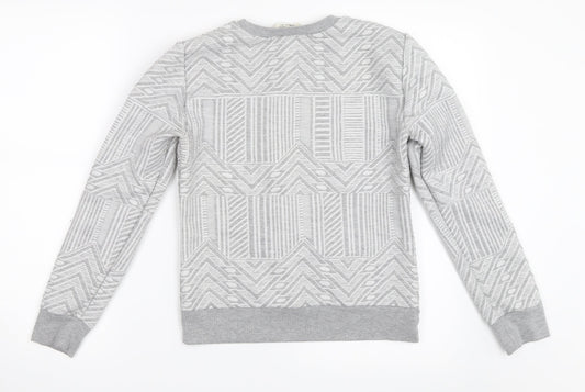 Miss Selfridge Womens Grey Pullover Sweatshirt Size 8