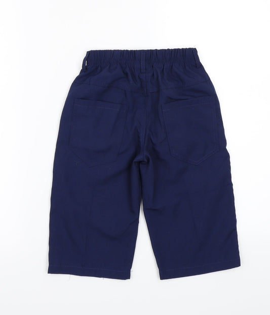 L&Q Boys Blue Capri Trousers Size 8 Years