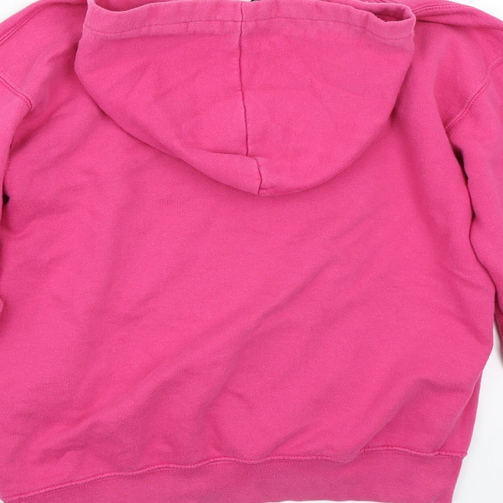 Point Sportswear Girls Pink Rayon Pullover Hoodie Size S