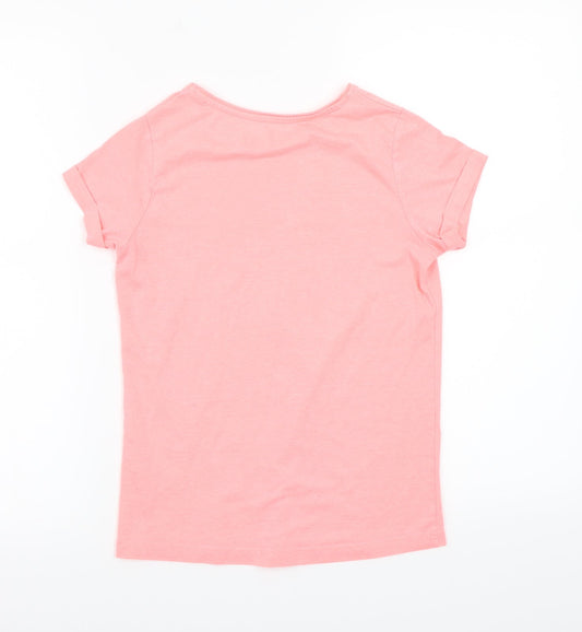 Primark Girls Pink Basic T-Shirt Size 10-11 Years