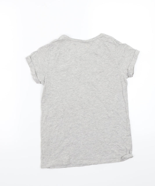 Primark Girls Grey Basic T-Shirt Size 11 Years