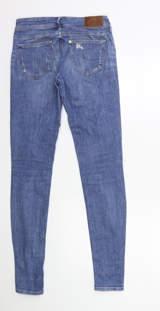 H&M Womens Blue Denim Skinny Jeans Size 26 in L32 in