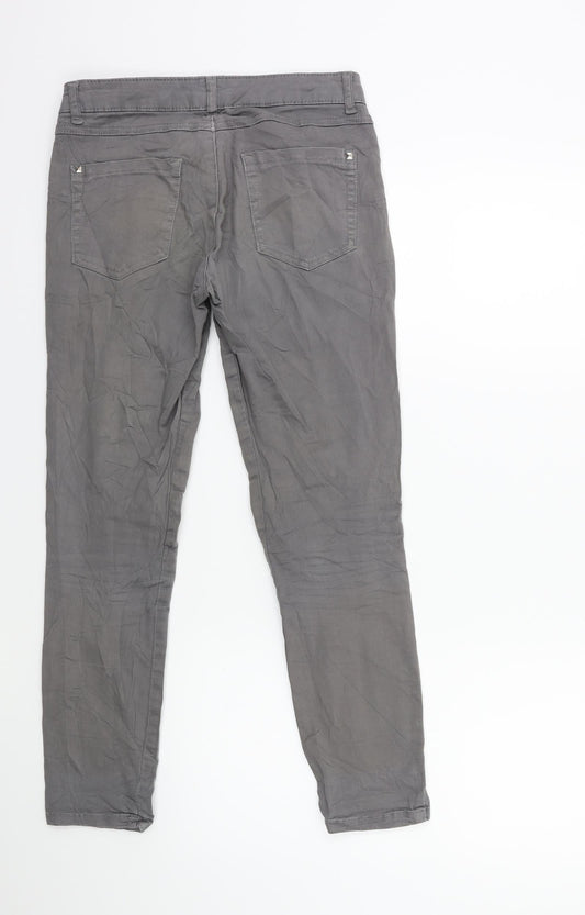 RESERVED Womens Grey Denim Skinny Jeans Size 6 L27 in