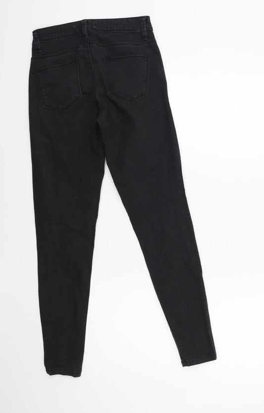 Denim & Co. Womens Black Denim Skinny Jeans Size 6 L27 in