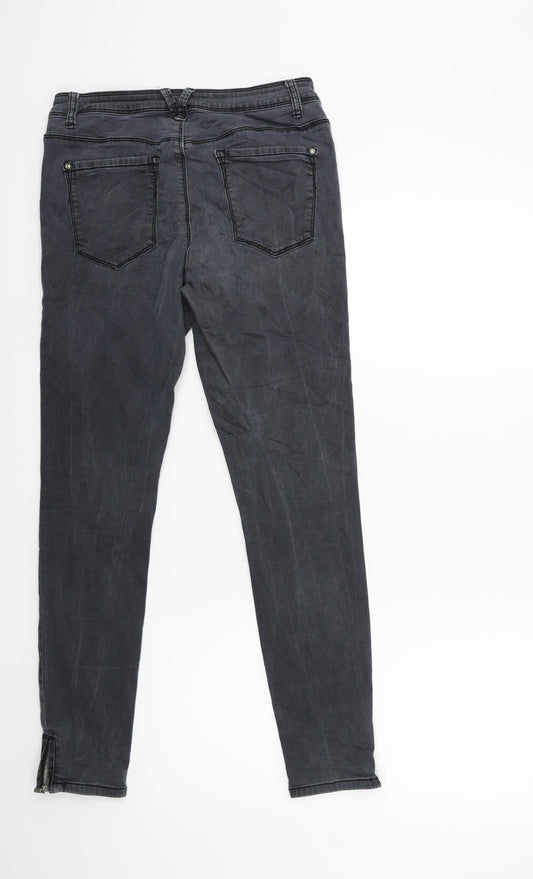 Sinsay Womens Grey Denim Skinny Jeans Size M L27 in