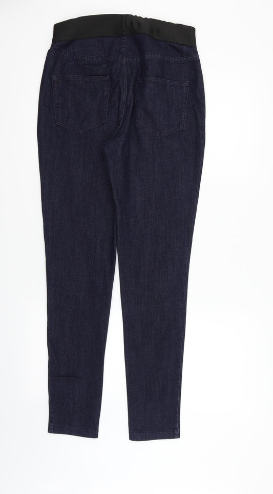 Indigo Womens Blue Jegging Trousers Size 10 L30 in