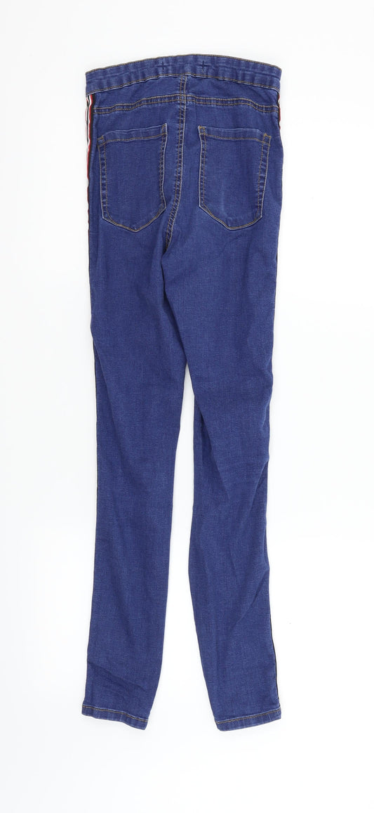 deniem & co Womens Blue Straight Jeans Size 8 L30 in