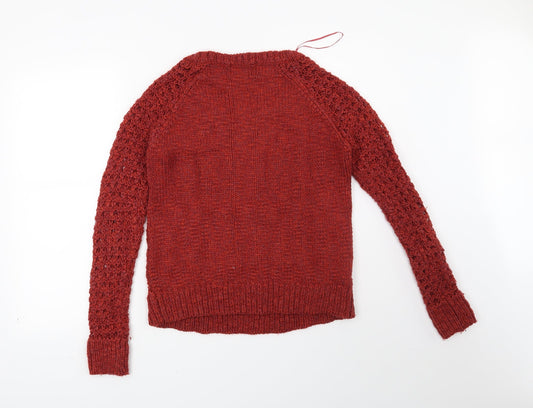 NEXT Womens Red Pullover Jumper Size S