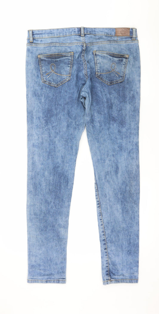 Cherokee Womens Blue Denim Straight Jeans Size 12 L29 in