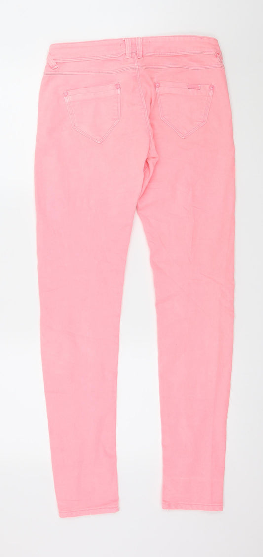 Swiss Womens Pink Denim Skinny Jeans Size 8 L28 in