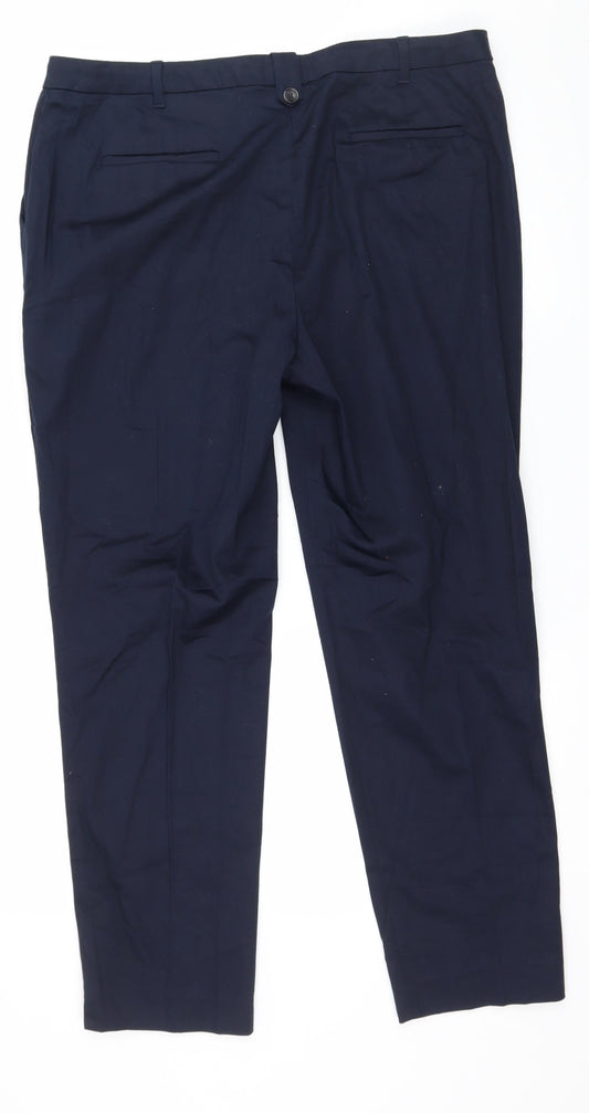 Prewrn Womens Blue Trousers Size 36 in L27 in
