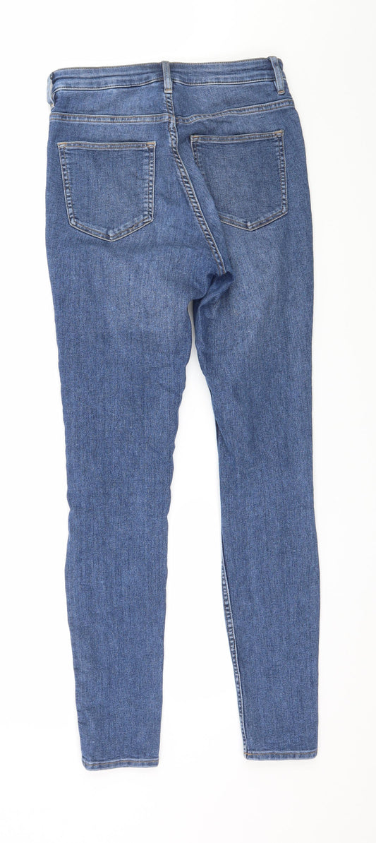 Divided by H&M Womens Blue Denim Skinny Jeans Size 8 L28 in