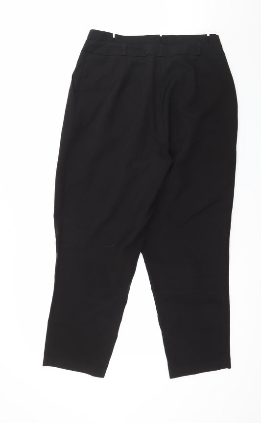 New Look Womens Black Trousers Size 12 L25 in