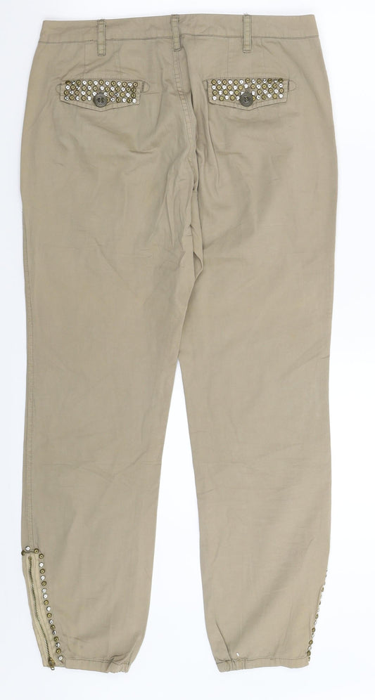 MALVIN Womens Grey Trousers Size 30 in L26 in