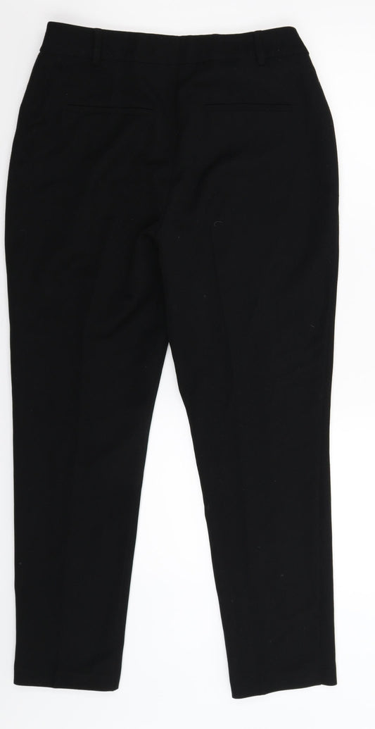 Papaya Womens Black Trousers Size 12 L29 in
