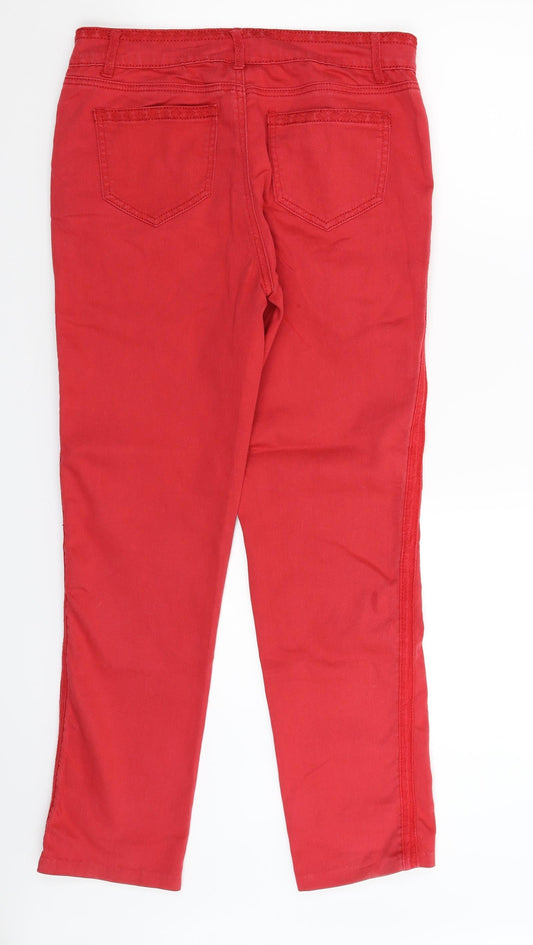 BNK Womens Red Denim Skinny Jeans Size 30 in L29 in