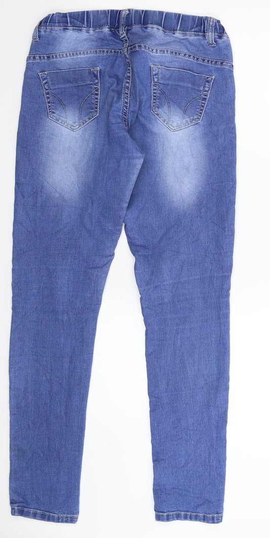 Preworn Womens Blue Denim Jegging Jeans Size M L32 in