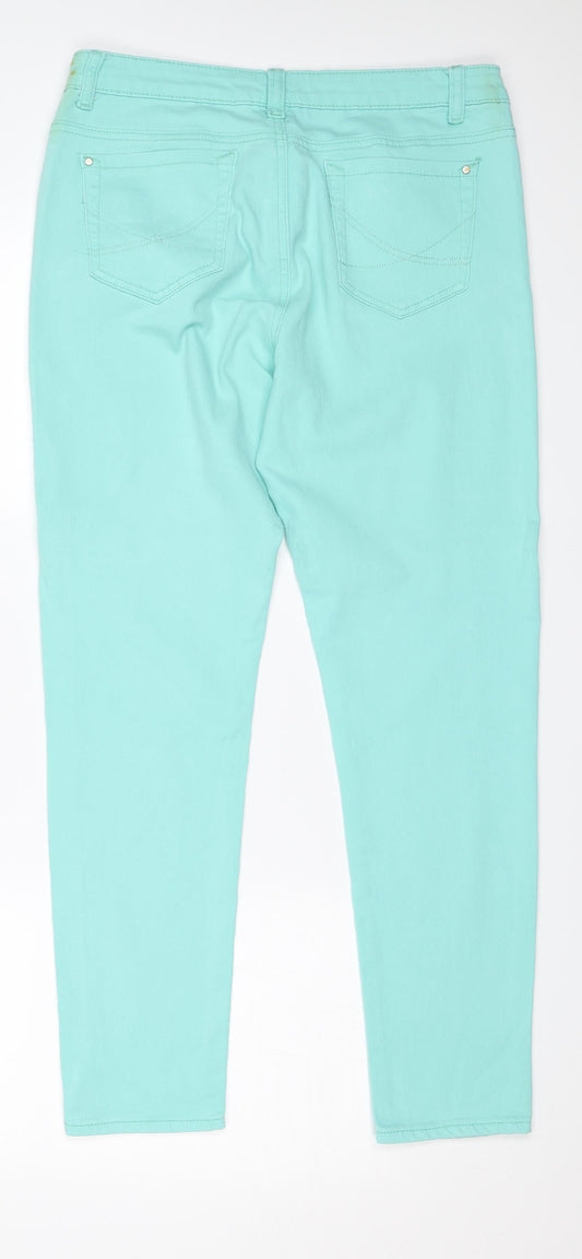 Originals Womens Green Skinny Jeans Size 12 L27 in