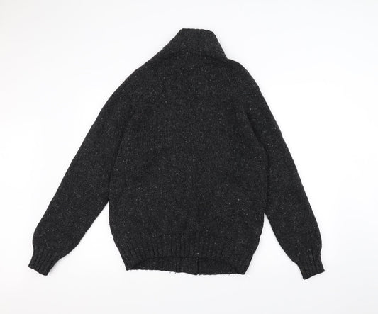 Marks and Spencer Mens Black Knit Jacket Coatigan Size M
