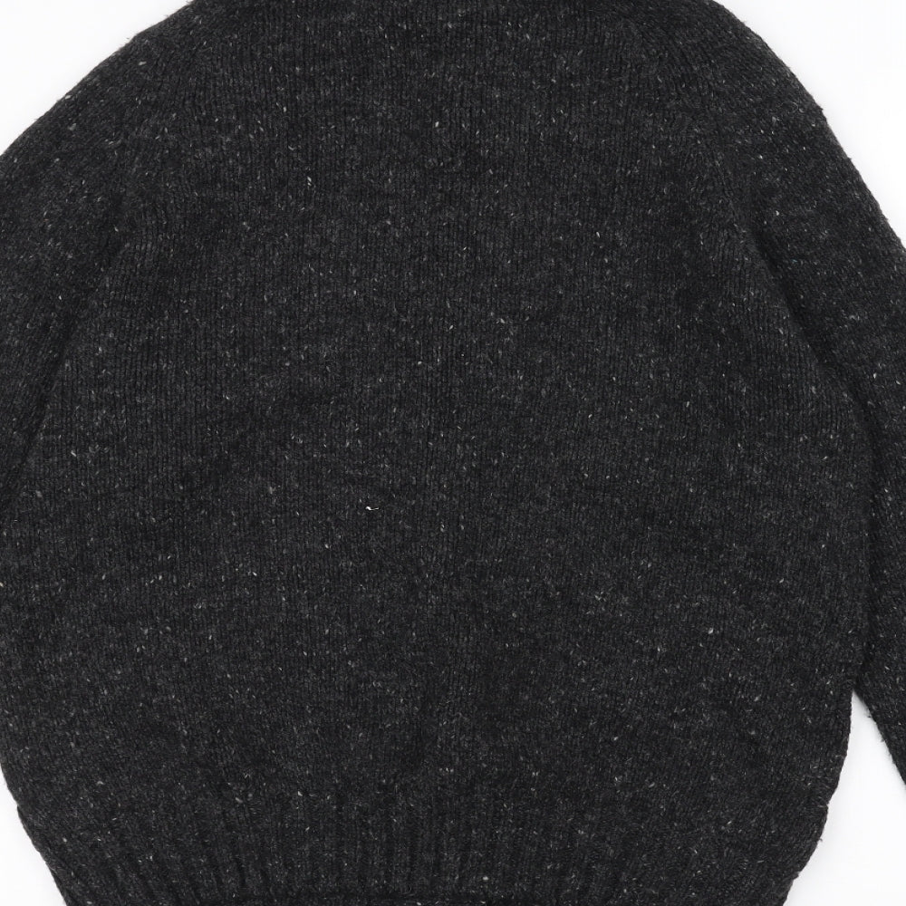 Marks and Spencer Mens Black Knit Jacket Coatigan Size M