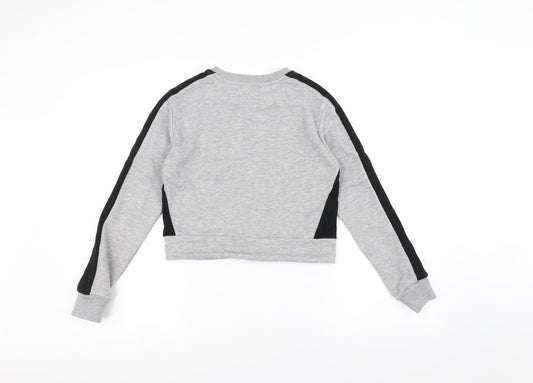 closure Boys Grey Pullover Jumper Size 12-13 Years
