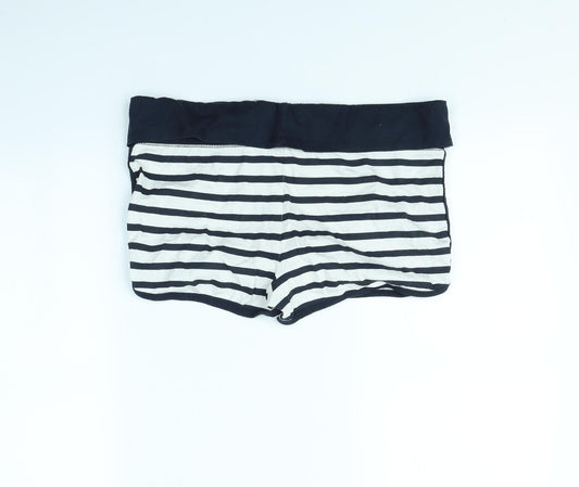 Atmosphere Womens Blue Striped Hot Pants Shorts Size 14