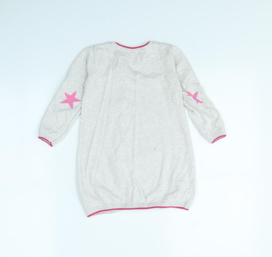Blue Zoo Girls Beige Jumper Dress Size 3 Years