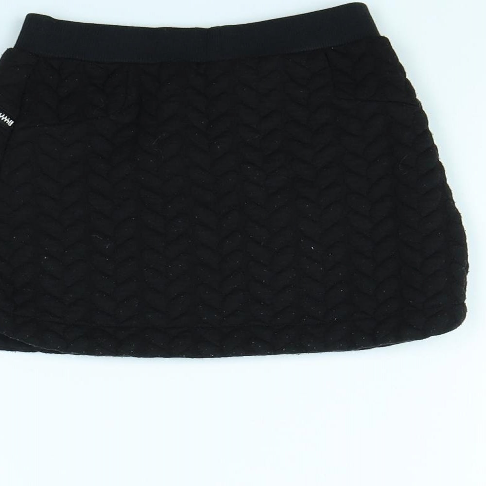 NEXT Girls Black Mini Skirt Size 4 Years