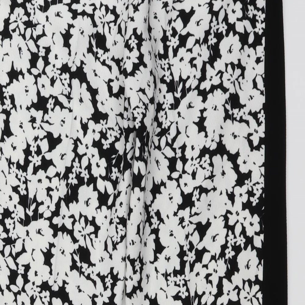 Reggie Design Womens White Floral Trousers Size 30 in L26 in