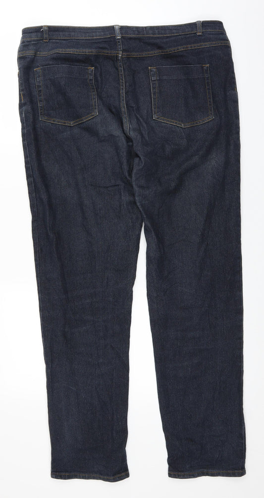 In Extenso Womens Blue Denim Straight Jeans Size 36 in L29 in