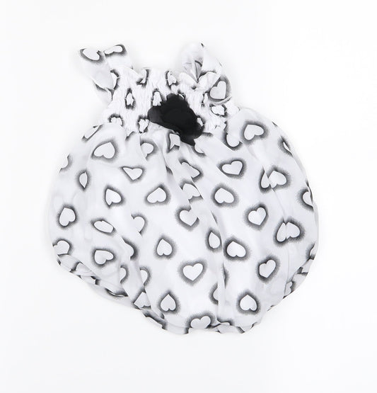 bon beb Girls Grey Animal Print A-Line Size 6-9 Months