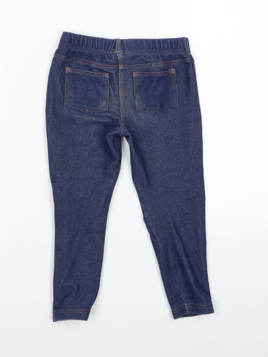 TU Girls Blue Jegging Trousers Size 4 Years