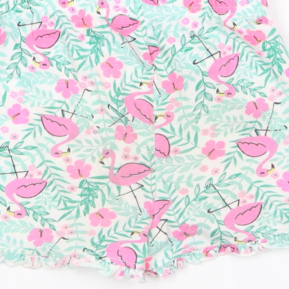 Primark Girls Green Animal Print Babydoll Pyjama Pants Size 36 Months