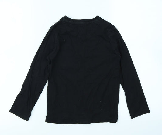 Bluezoo Boys Black Basic T-Shirt Size 5-6 Years