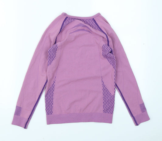 Crivit Pro Girls Purple Basic T-Shirt Size 8-9 Years