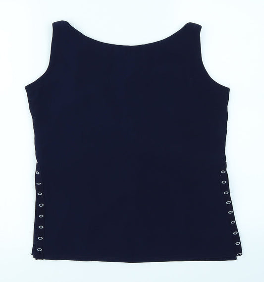 Preworn Womens Blue Basic Blouse Size S